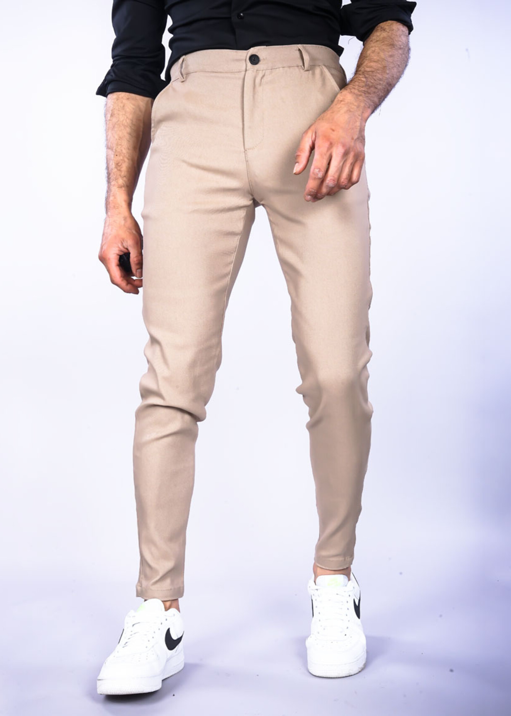 Stretch Pantalon beige