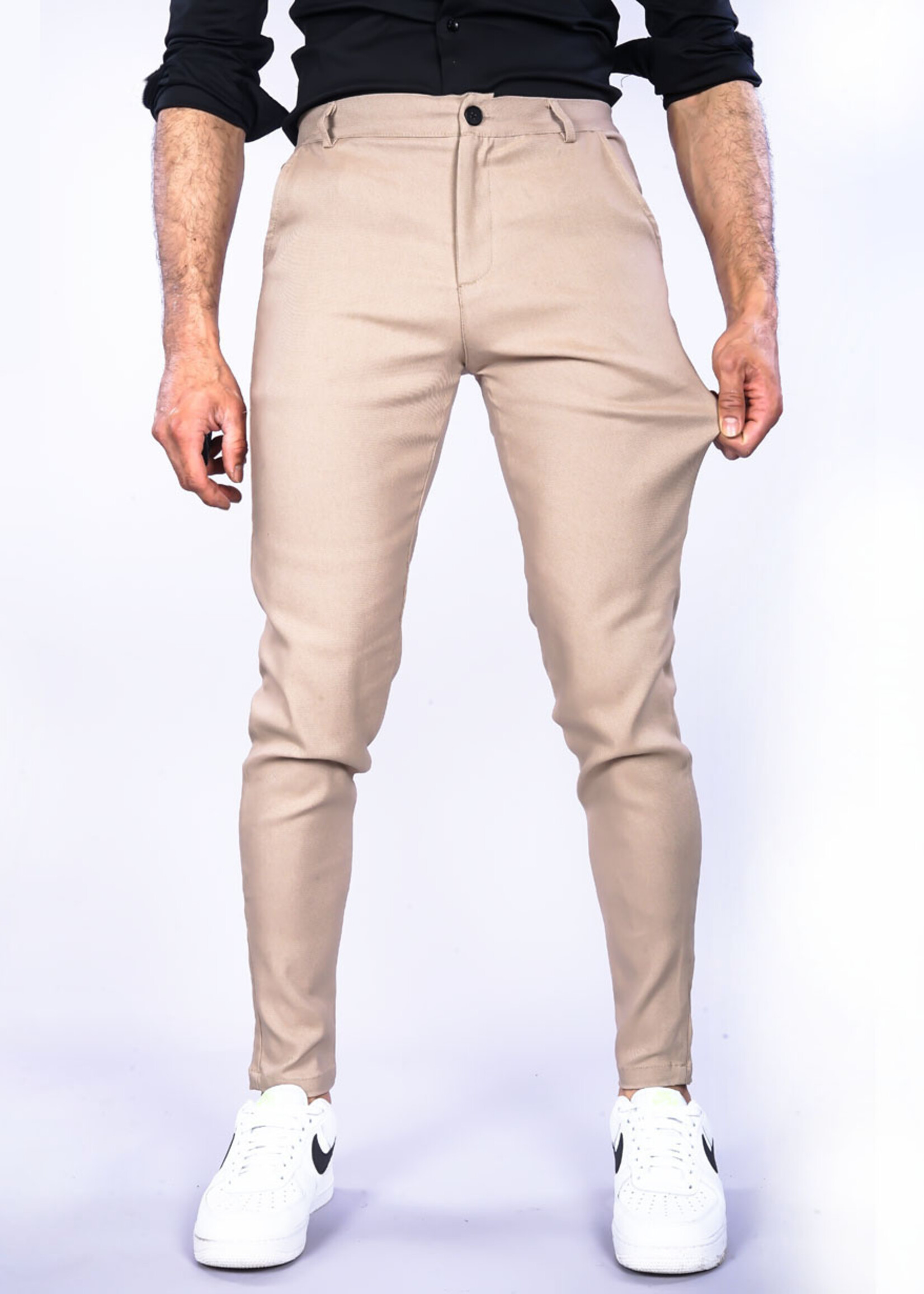 Stretch Pantalon beige