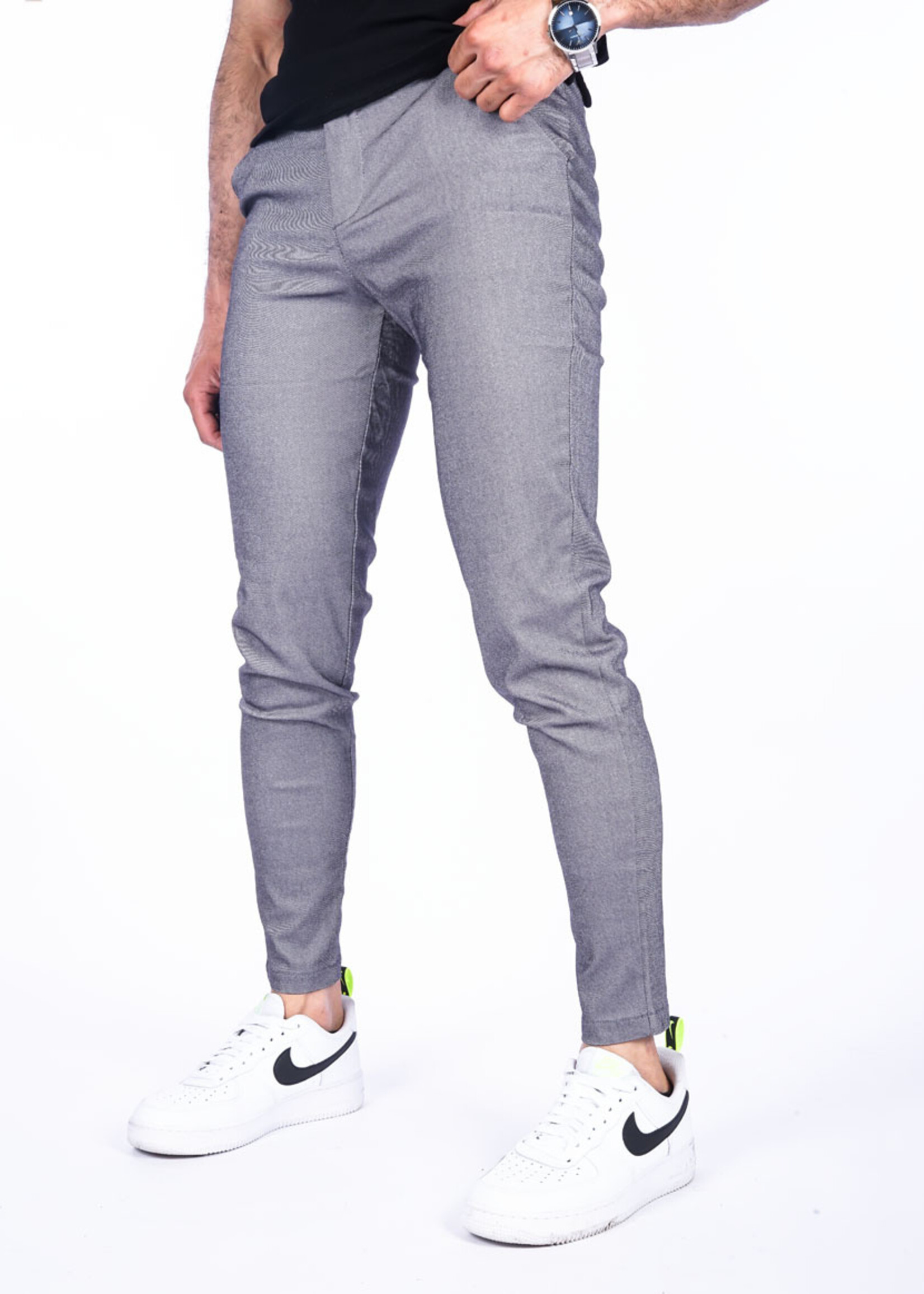 Pantalon Stretch Grijs