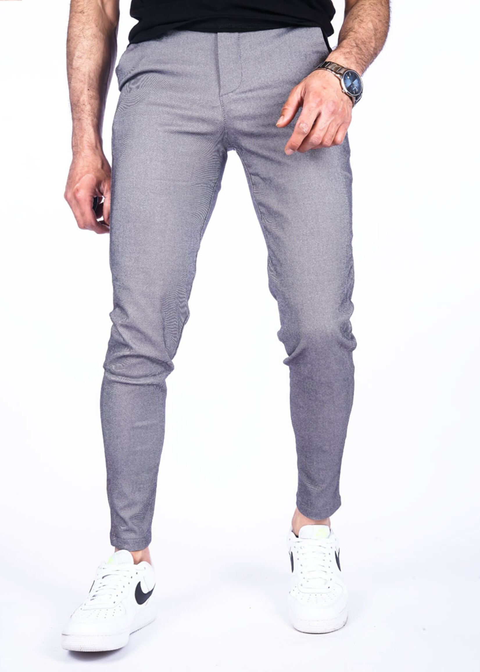Pantalon Stretch Grijs
