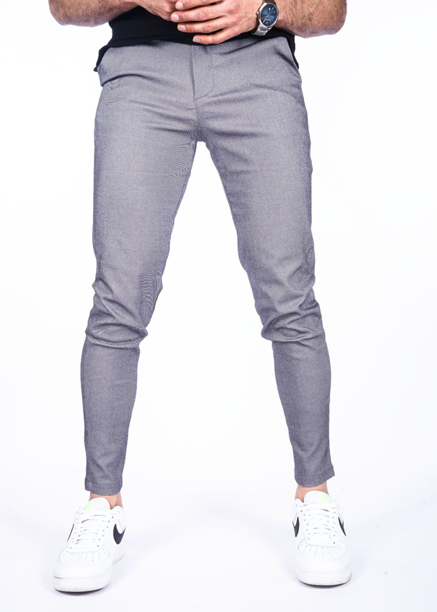 Pantalon Stretch Grijs