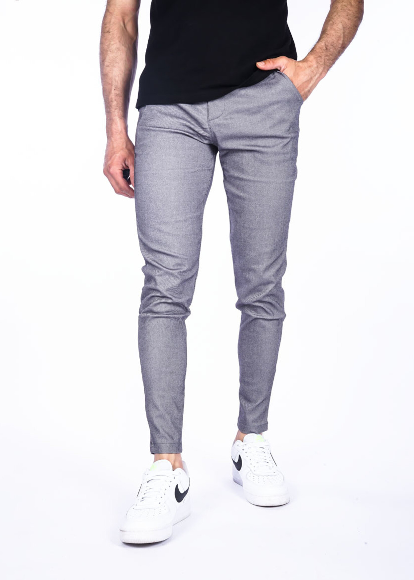 Pantalon Stretch Grijs
