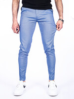Chino pantalon Blauw Stretch