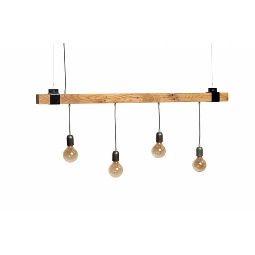 Plus 31 Dutch Lamp Design Hanglamp massief eiken 130 cm