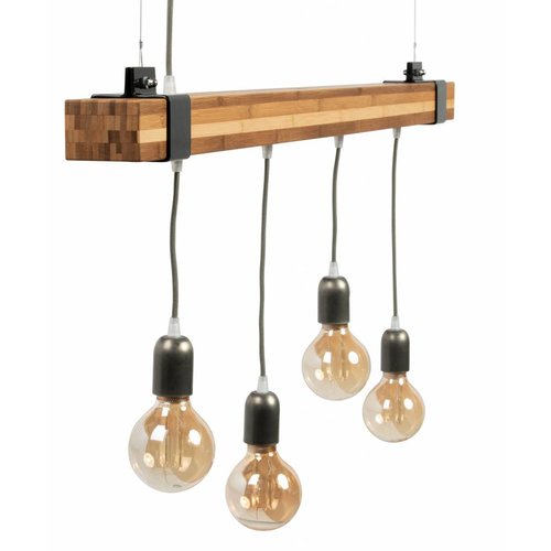 Plus 31 Dutch Lamp Design Hanglamp massief bamboe 100