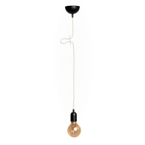 Hanglamp zwart metaal Black&White