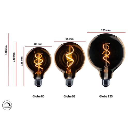 Plus 31 Dutch Lamp Design Pendel 3 lichts zwart metaal Spirale amber