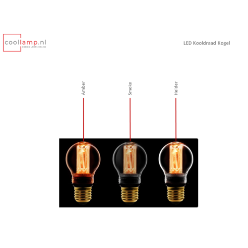 ETH Lichtbron LED Kooldraad Kogel 2.3W Amber