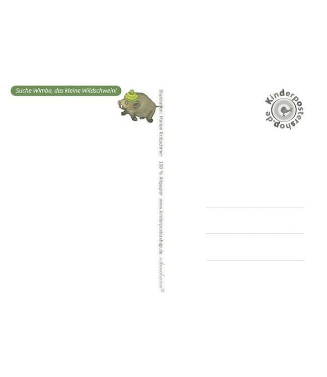 schnurkarten Suche Wimbo - Wimmelbild mit Suchelement