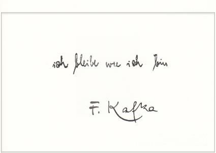 Franz Kafka Zitat Postkarte im Postkartenshop Berlin online bestellen - Postkartenshop Berlin