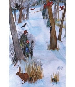 schnurkarten Tiere im Winterwald