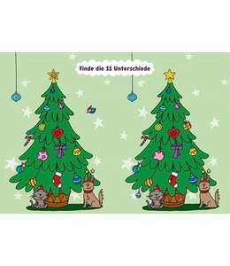 SKOWRONSKI & KOCH VERLAG Finde die 11 Unterschiede am Weihnachtsbaum