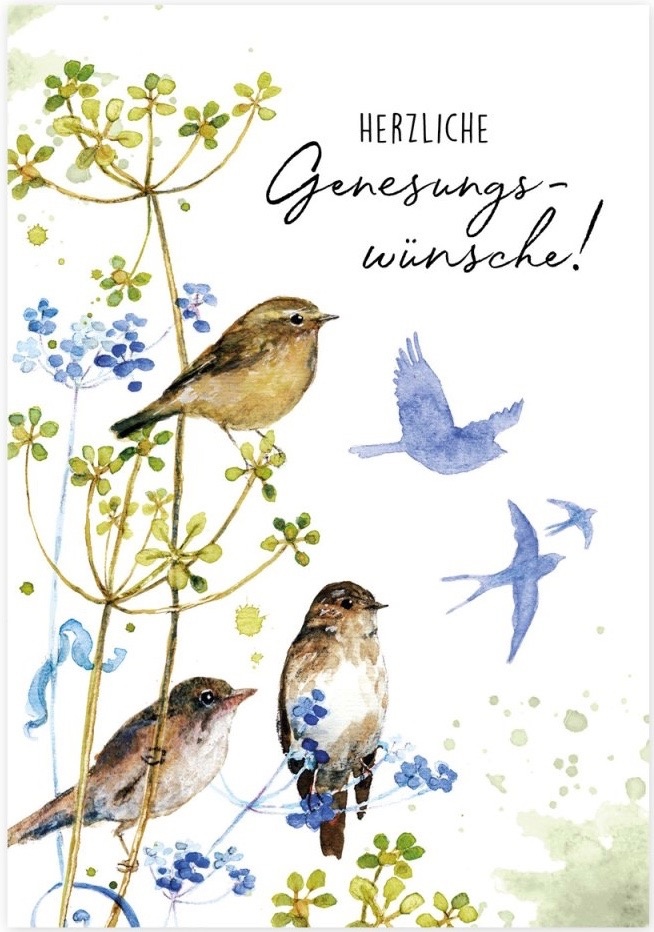 Genesung Postkarte im Berlin