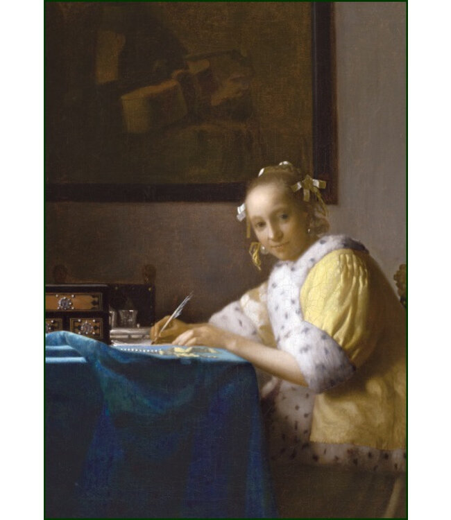 Johannes Vermeer Briefschreiberin in Gelb
