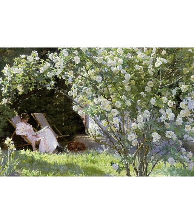 Peder Severin Kroyer Rosen, oder die Frau des Künstlers im Garten