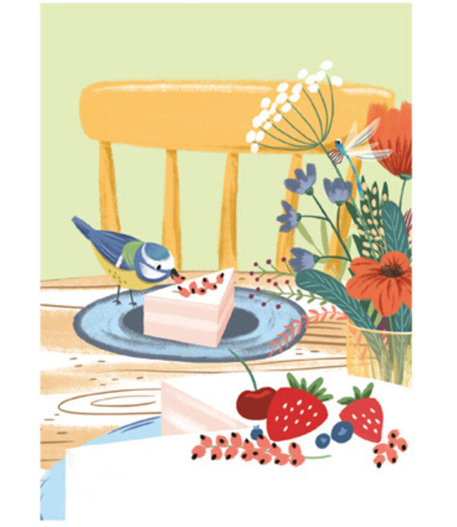 Vierundfünfzig Illustration Sommerkuchen