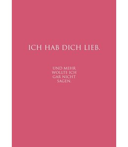 wunderwort ICH HABE DICH LIEB.