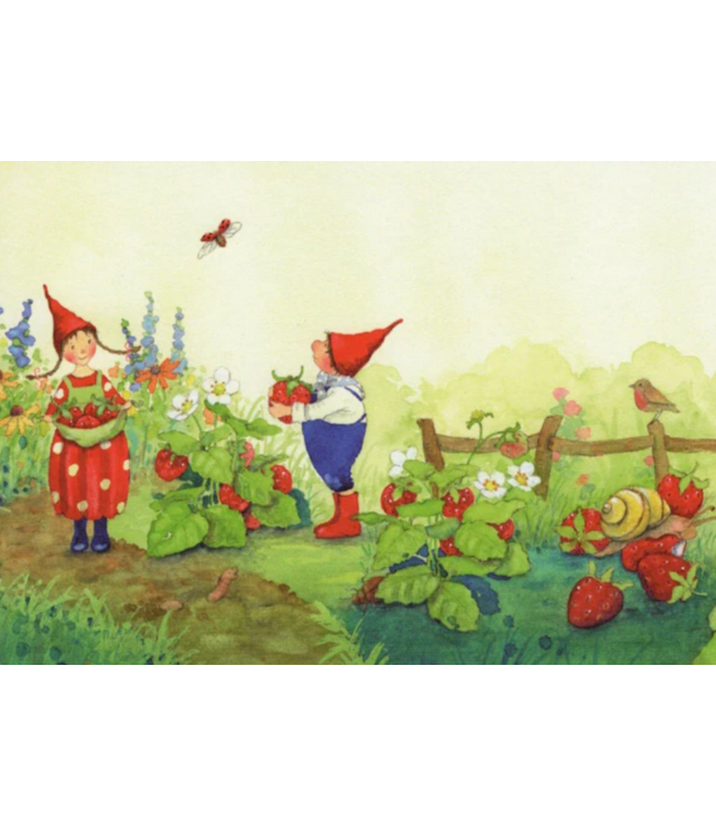 Daniela Drescher Pippa und Pelle ernten ERDBEEREN