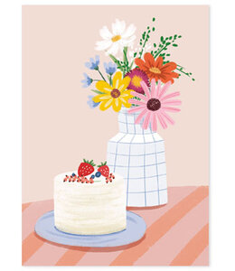 Vierundfünfzig Illustration Sommerkuchen