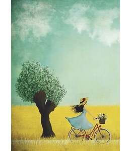 Maja Lindberg Radtour am Feld