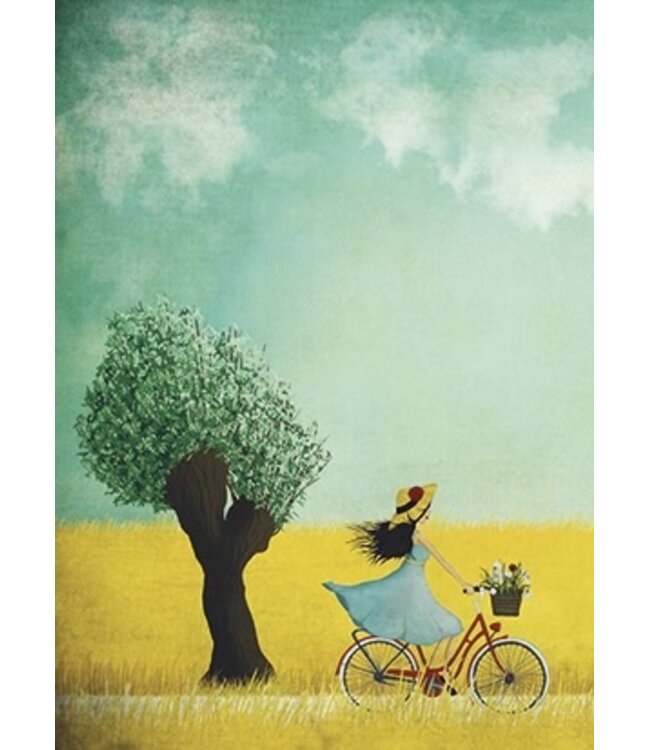 Maja Lindberg Radtour am Feld