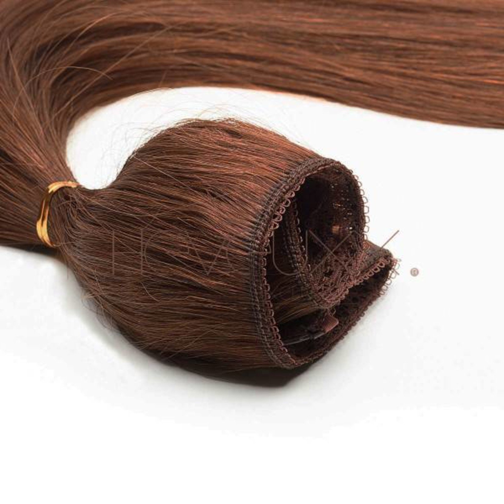 Cheveuxx Flip-in haar extensions donker bruin - 50 cm