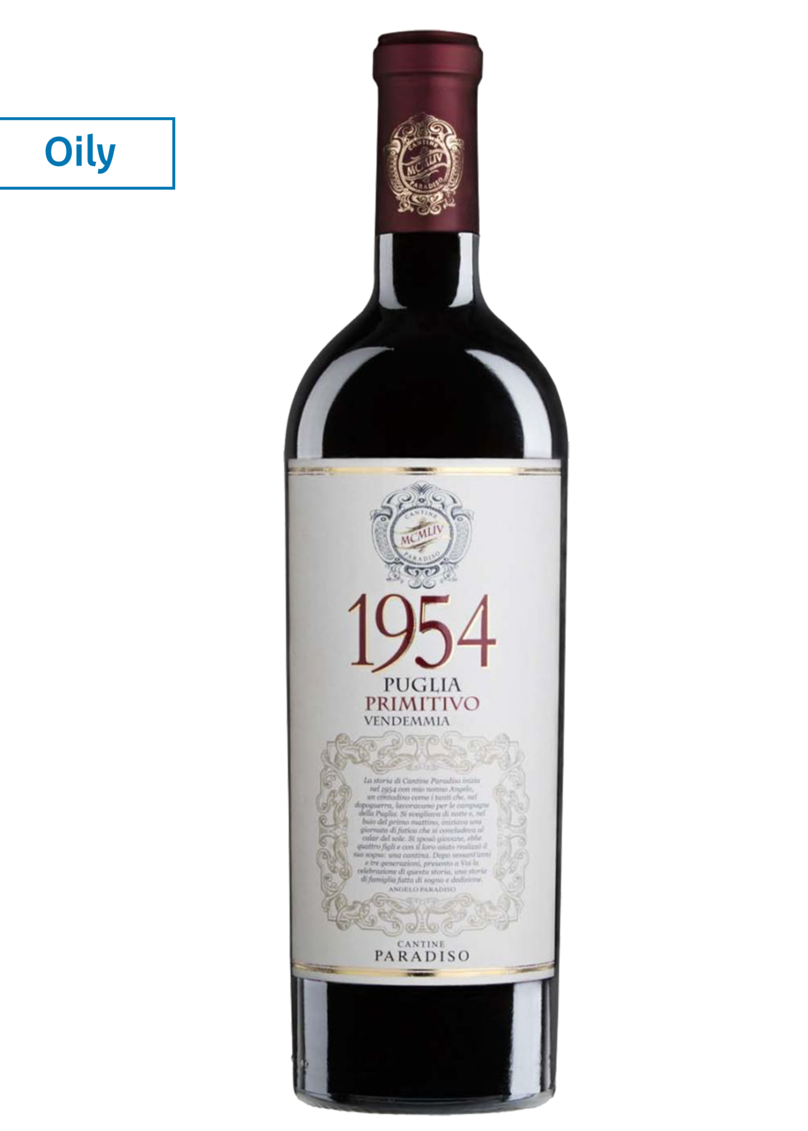 Paradiso 1954 Puglia Primitivo 2022