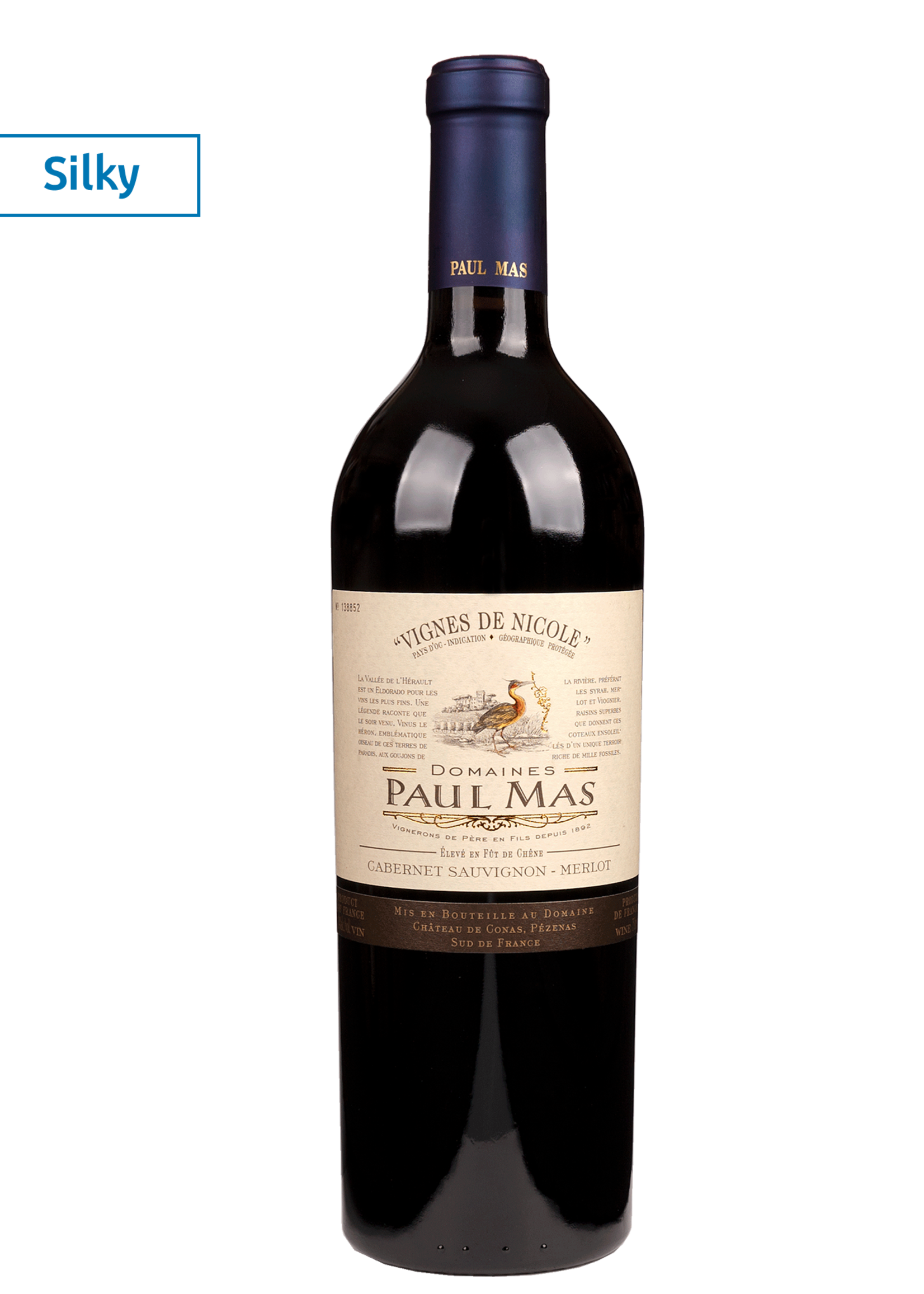 Paul Mas Vignes de Nicole Cabernet Sauvignon Merlot 2022