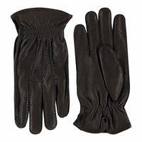 Deer leather men's gloves with wool lining model Hitchin