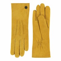 Wildleder Damenhandschuhe mit drei Aufnähte Modell Boretto