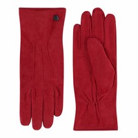 Wildleder Damenhandschuhe mit drei Aufnähte Modell Boretto