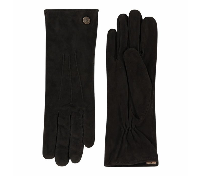 Wildleder Damenhandschuhe mit drei Aufnähte Modell Boretto