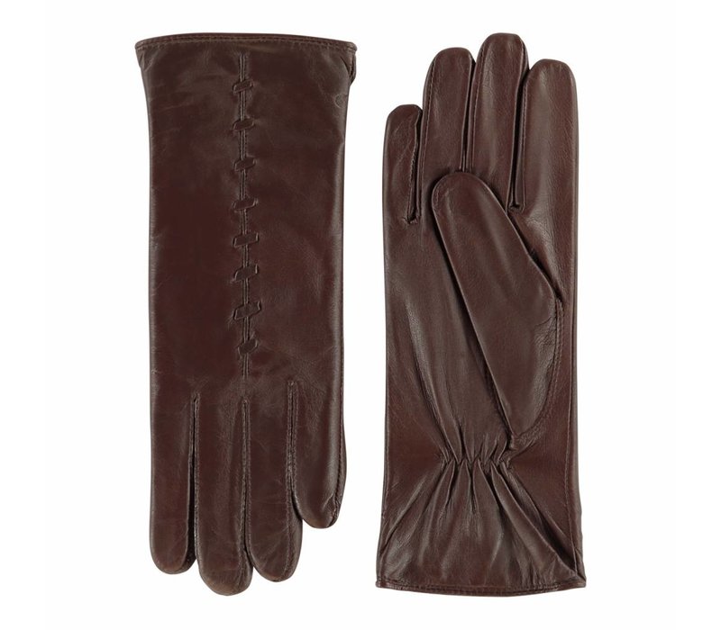 Leather ladies gloves made of lamb leather model Lezuza