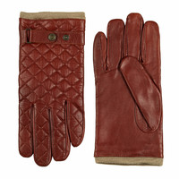 Leather men's gloves model Blacos