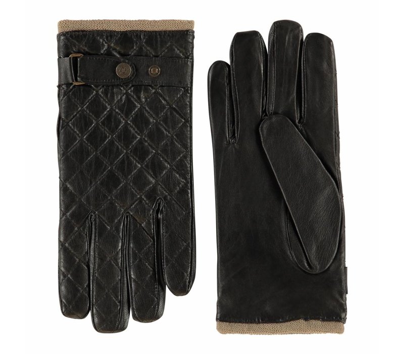 Leather men's gloves model Blacos