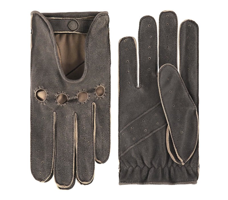 Vintage-Look Leder Autofahrerhandschuhe für Herren Modell Gladstone