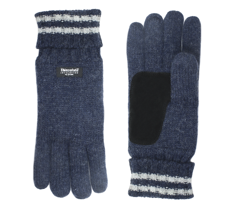 Shetland wool knitted men's gloves model Keltic