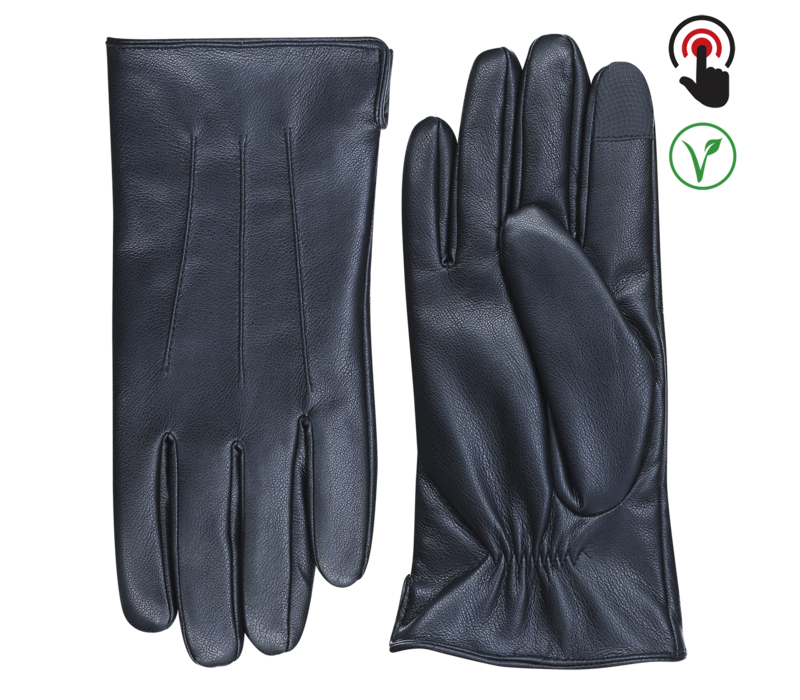 Vegan leather men gloves model Pinzola