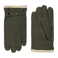 Leather men's gloves model Catania