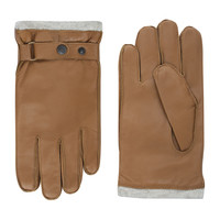 Leather men's gloves model Catania