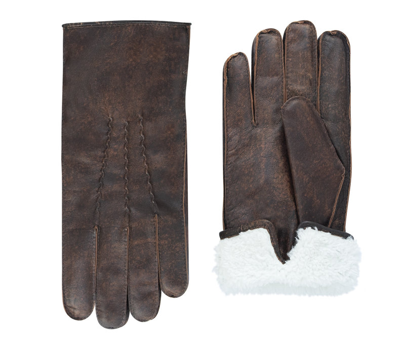 Leather men's gloves model Sheffield