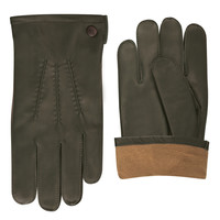 Classic leather men's gloves model Dudley