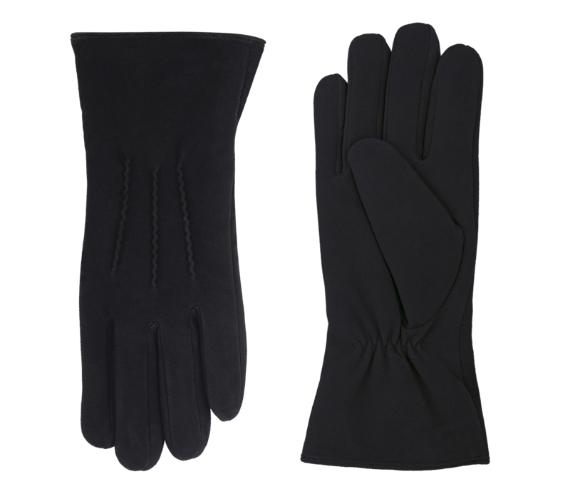 Volta - Suede ladies gloves with three stitches