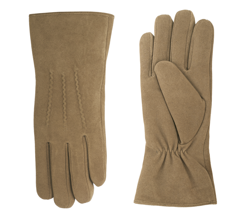 Volta - Suede ladies gloves with three stitches