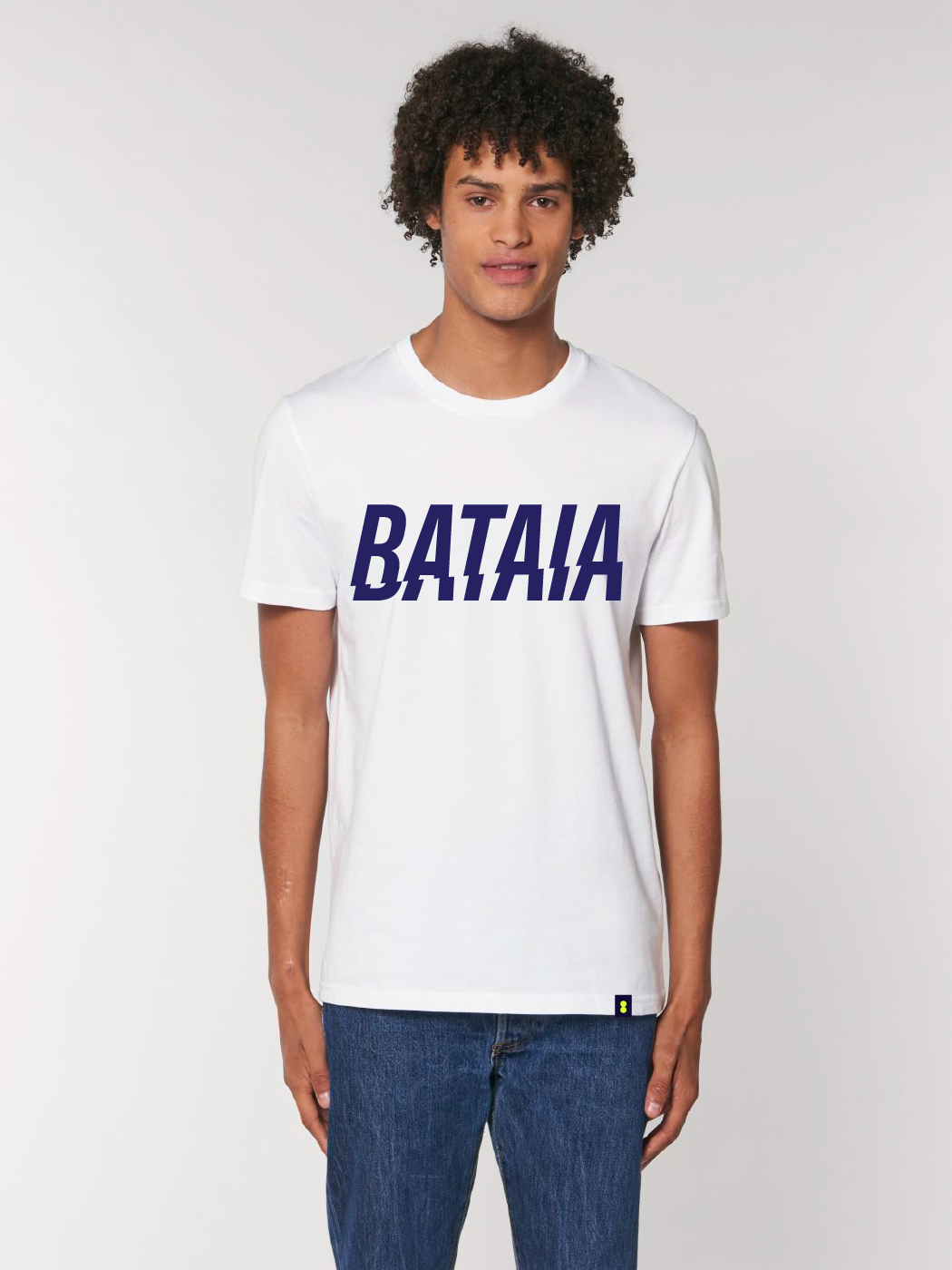 Bataia T-Shirt - Thunder - White/Navy
