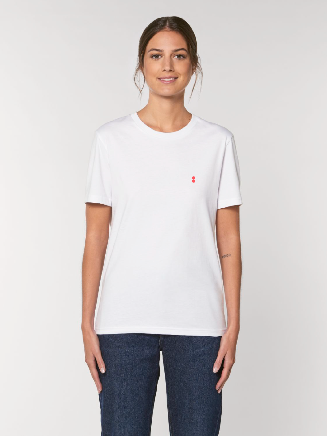 Bataia T-Shirt - All in All the time - White/Infrared