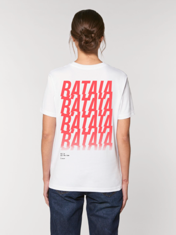 Bataia T-Shirt - All in All the time - White/Infrared