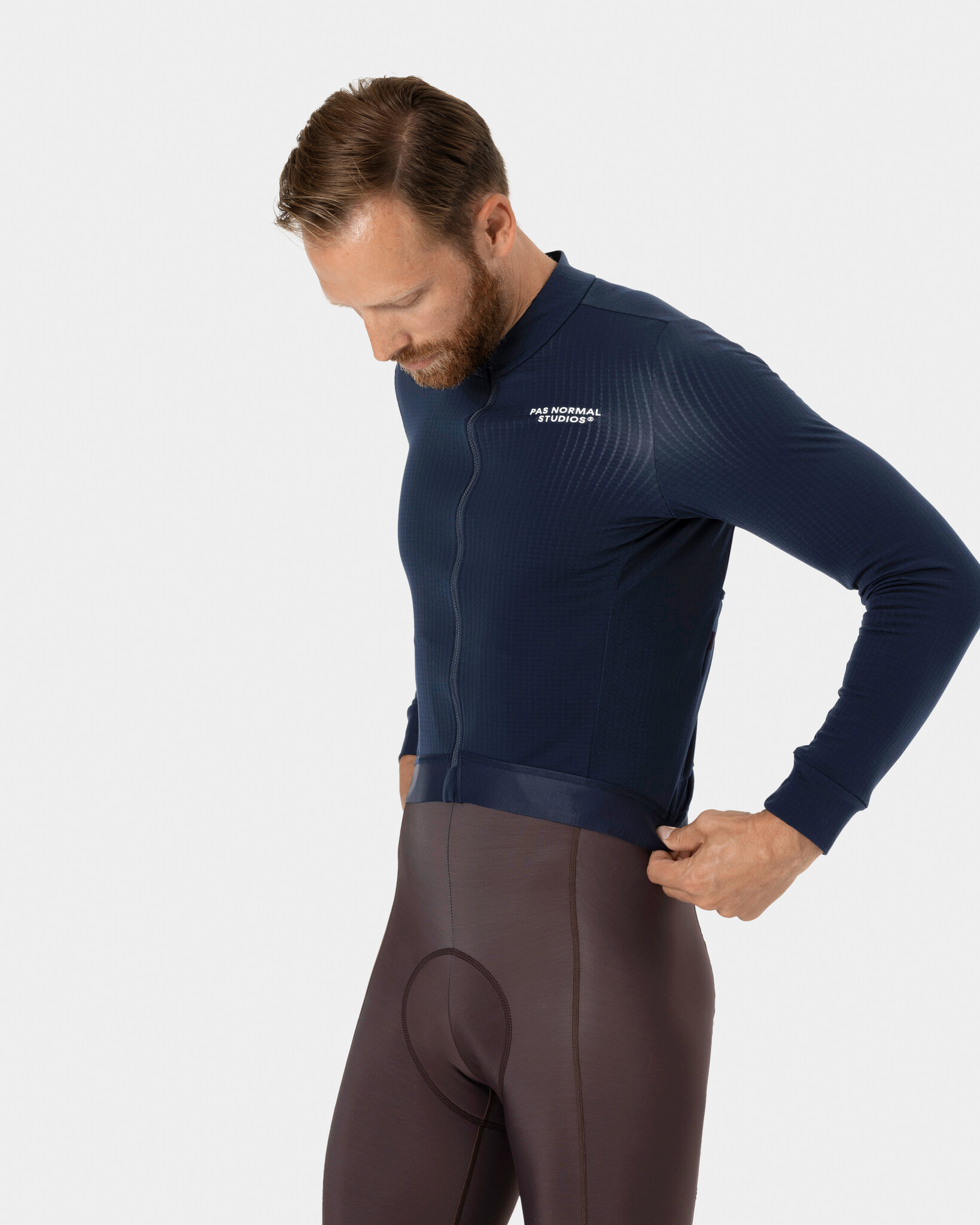 Pas Normal Studios Essential Long Sleeve Jersey - Navy