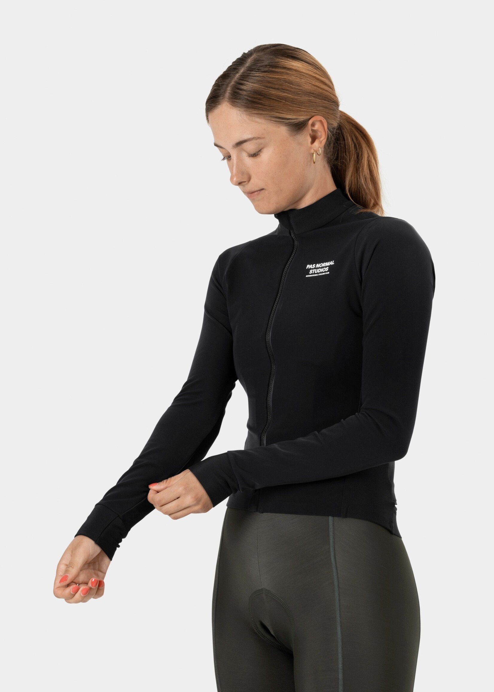 Pas Normal Studios Women's Mechanism Thermal Long Sleeve Jersey - Black