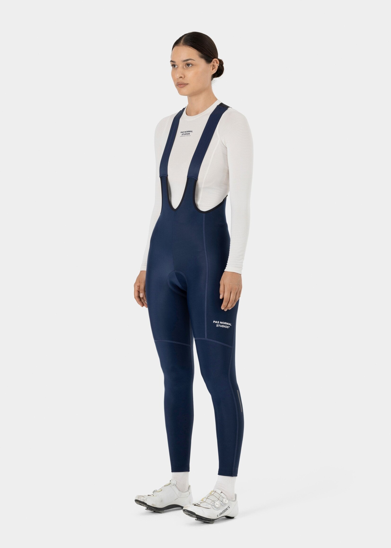 Pas Normal Studios Women's Essential Thermal Long Bibs - Navy